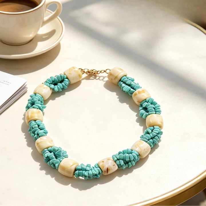 Bali Turquoise Chip Necklace