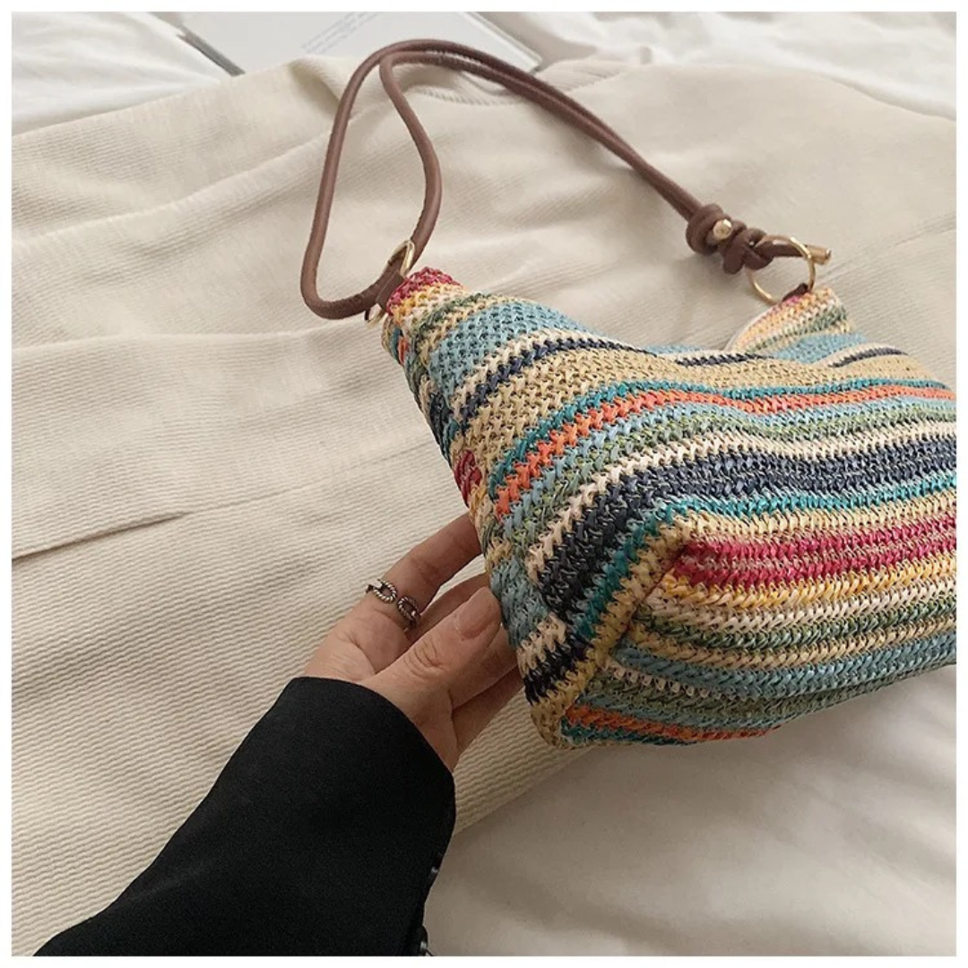 casual women’s straw tote bag for daily use summer lightweight handbag