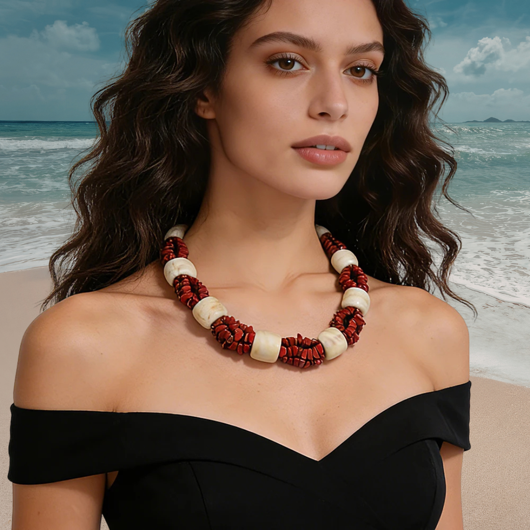 Bali Turquoise Chip Necklace