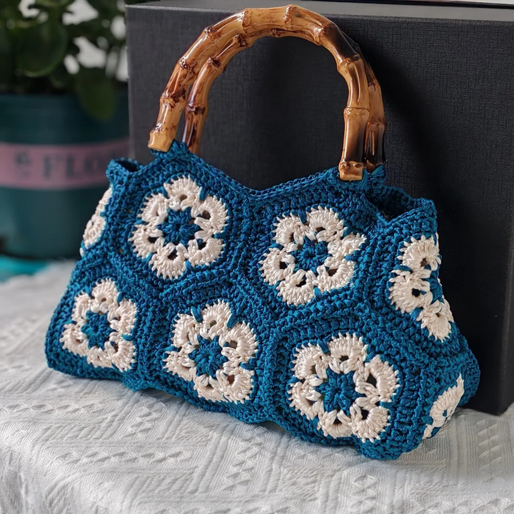 Retro Goddess Tote Bag Blue
