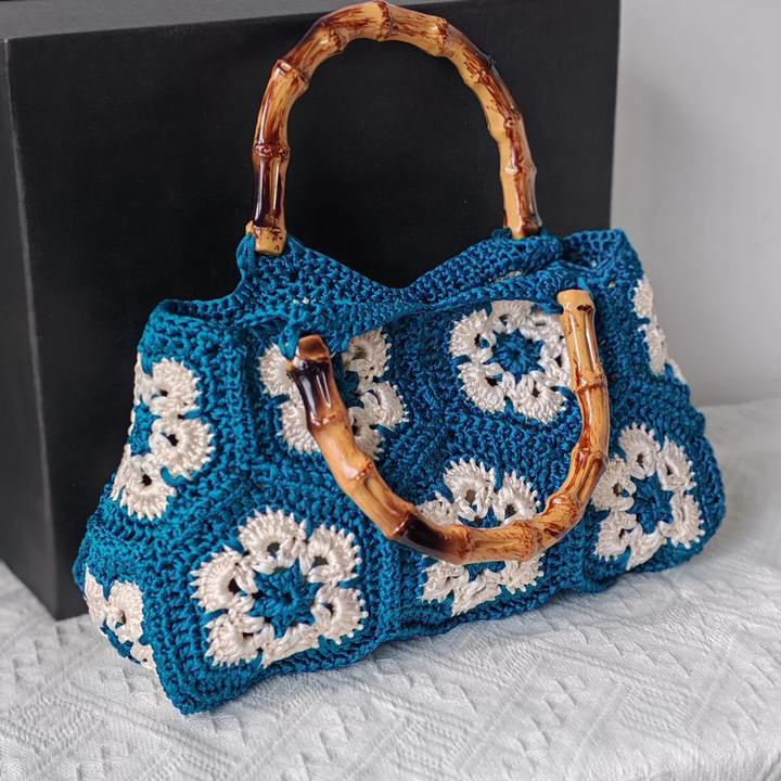 Retro Goddess Tote Bag Blue