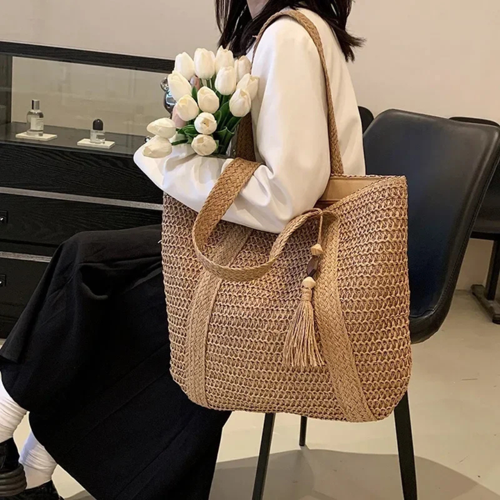 Urban Breeze Tote Bag in Brown