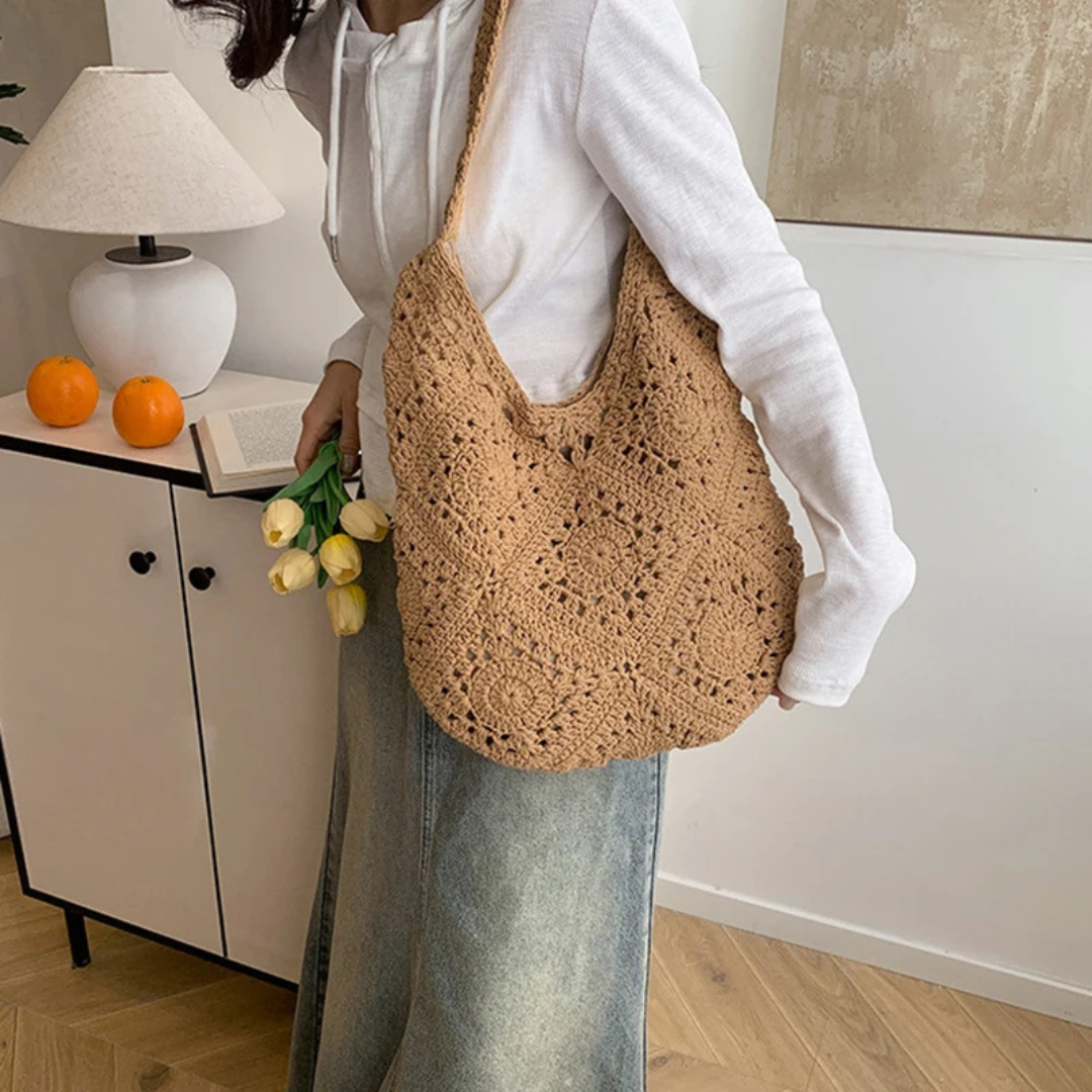 Wild Aura Hobo Bag in Khaki