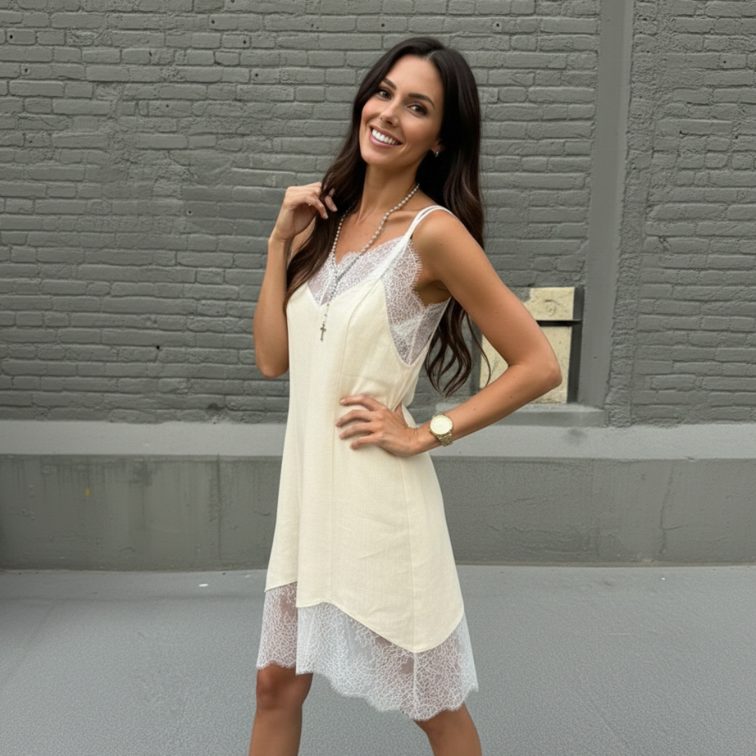 Bare Grace Cotton Mini Dress