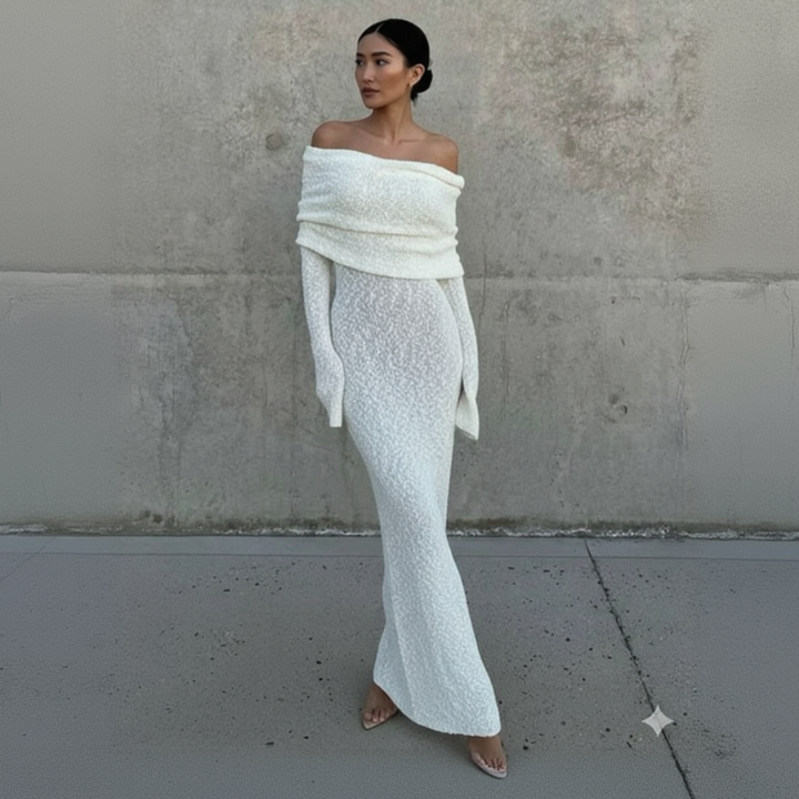 Coral Dawn Statement Maxi Dress