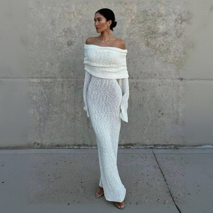 Coral Dawn Statement Maxi Dress