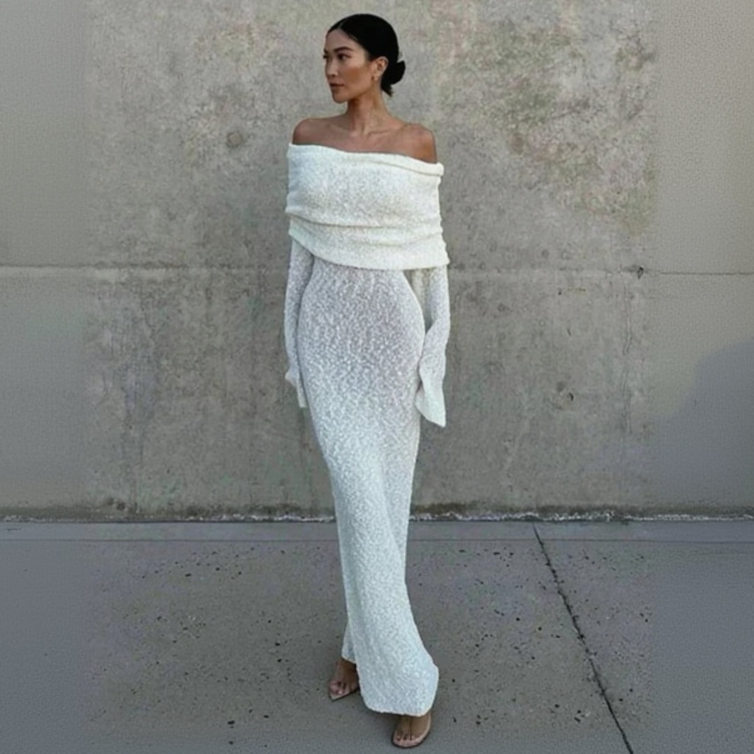 Coral Dawn Statement Maxi Dress