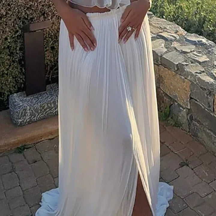 Elysia flowing aura set for women, elegant coordinated outfit with flowy silhouette for chic summer styling