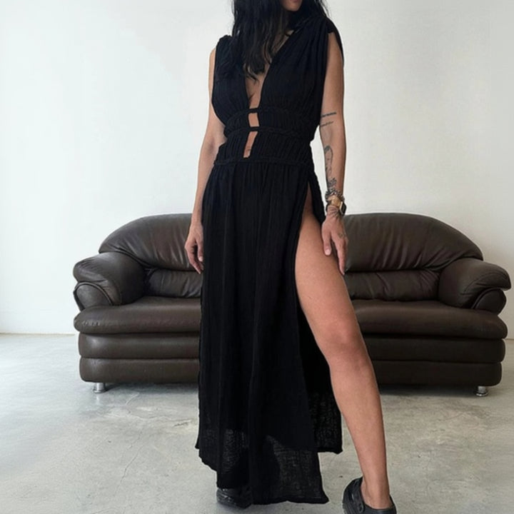 Golden Enchant Maxi Dress