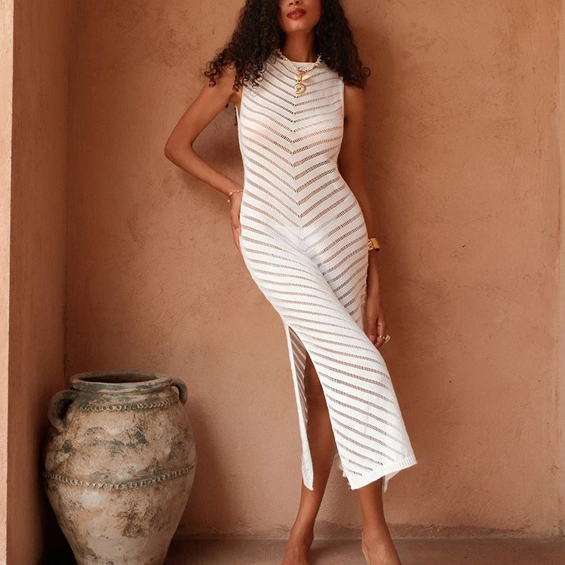 Golden Tide Sleeveless Dress