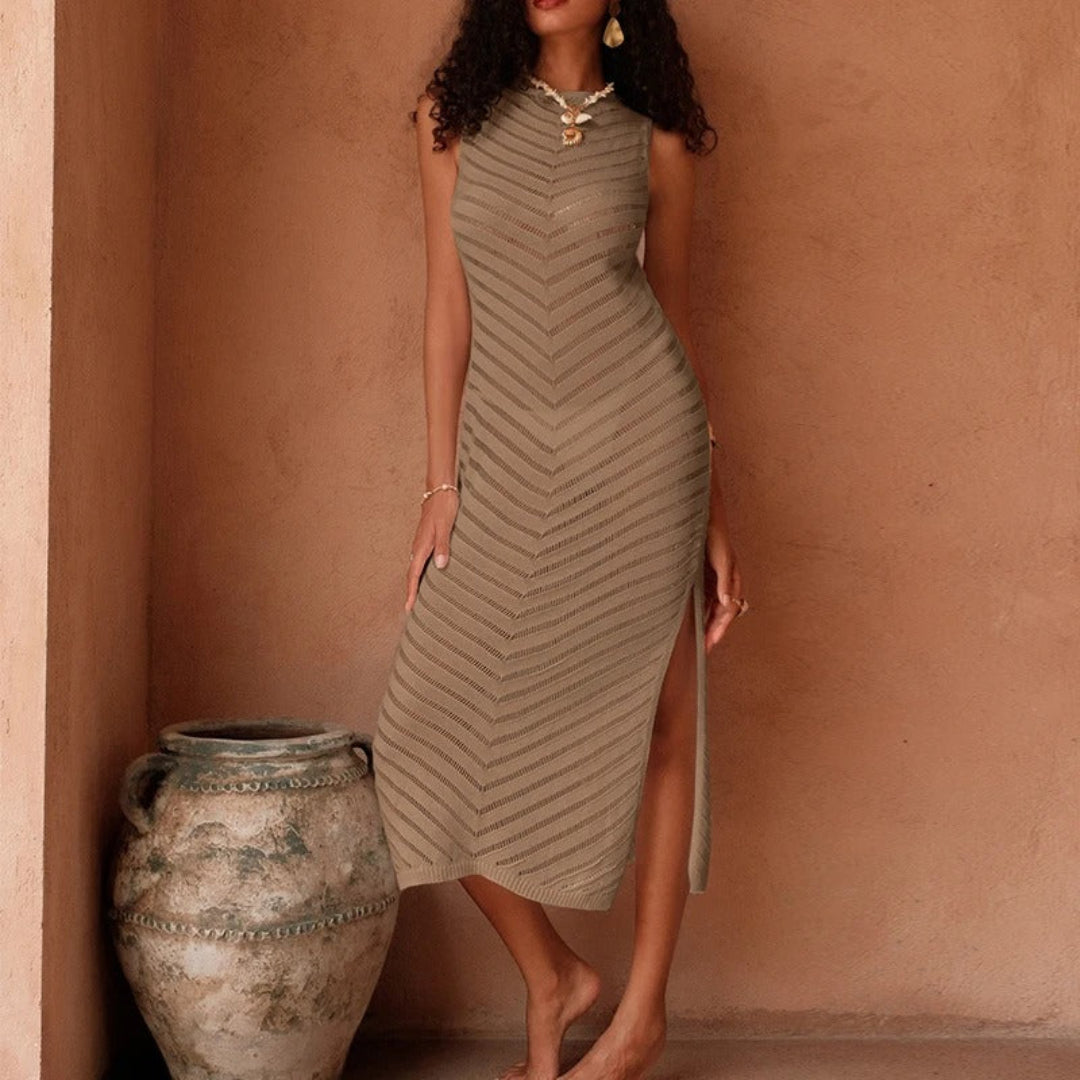 Golden Tide Sleeveless Dress