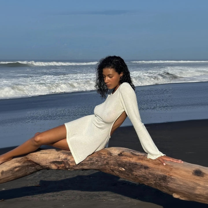 Radiance Backless Knit Mini Dress