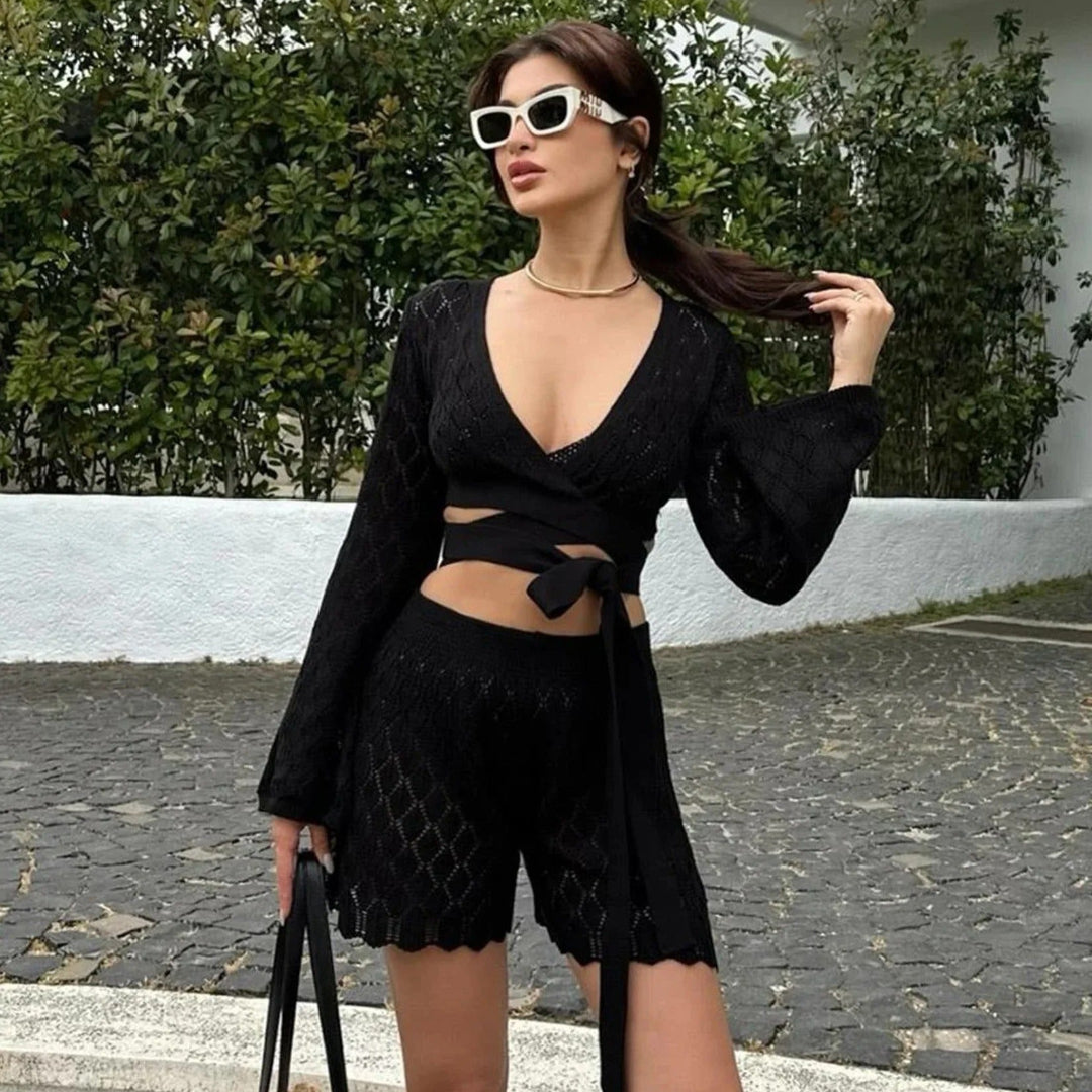 Serene Grace Two-Piece Knit Set