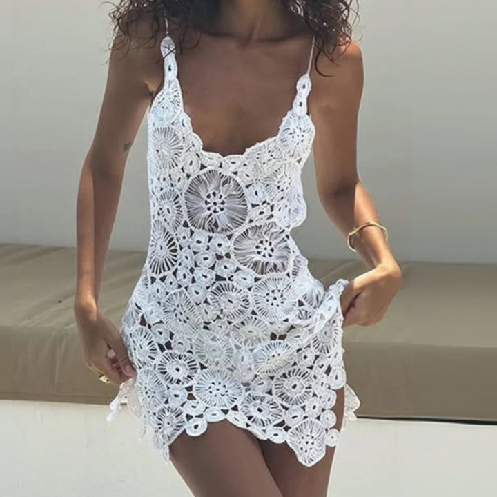 Siren Wave Backless Mini Dress