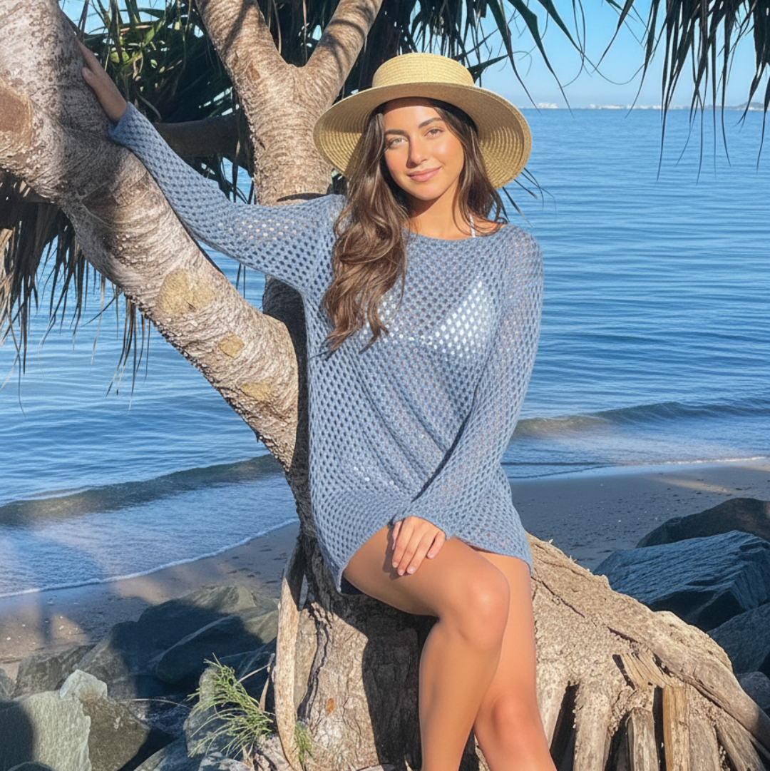 Summer Escape Knit Mini Dress