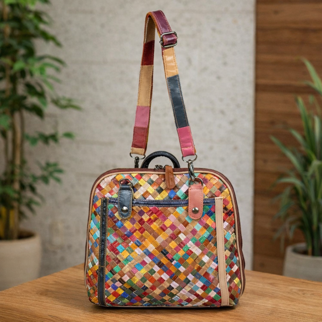 Vienna tri-mode luxe backpack, versatile convertible backpack for travel, work, and everyday use