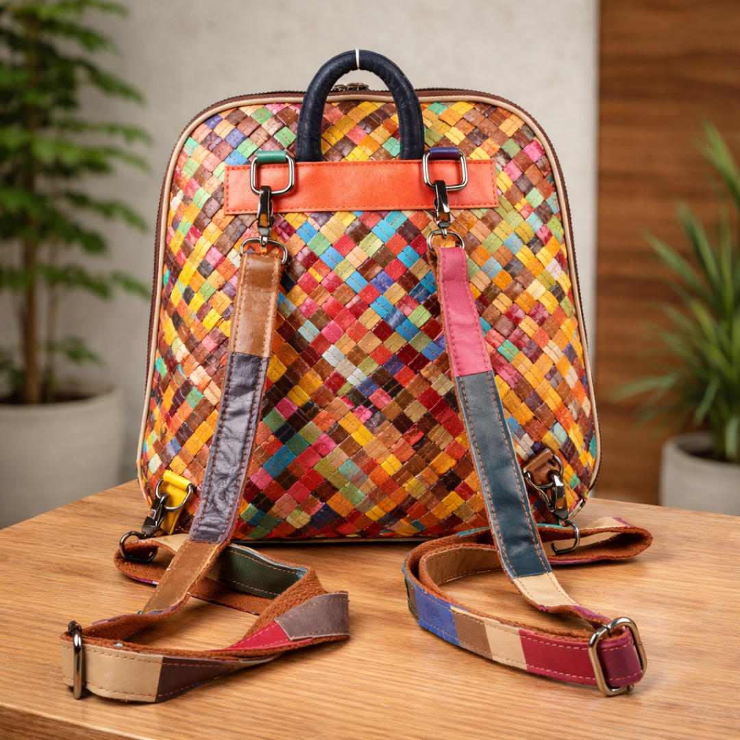 Vienna tri-mode luxe backpack, versatile convertible backpack for travel, work, and everyday use